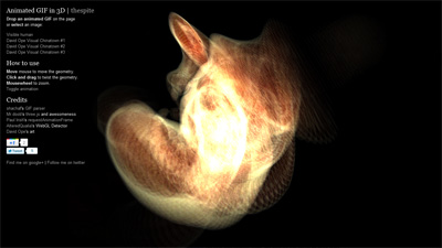 Animated GIF in 3d