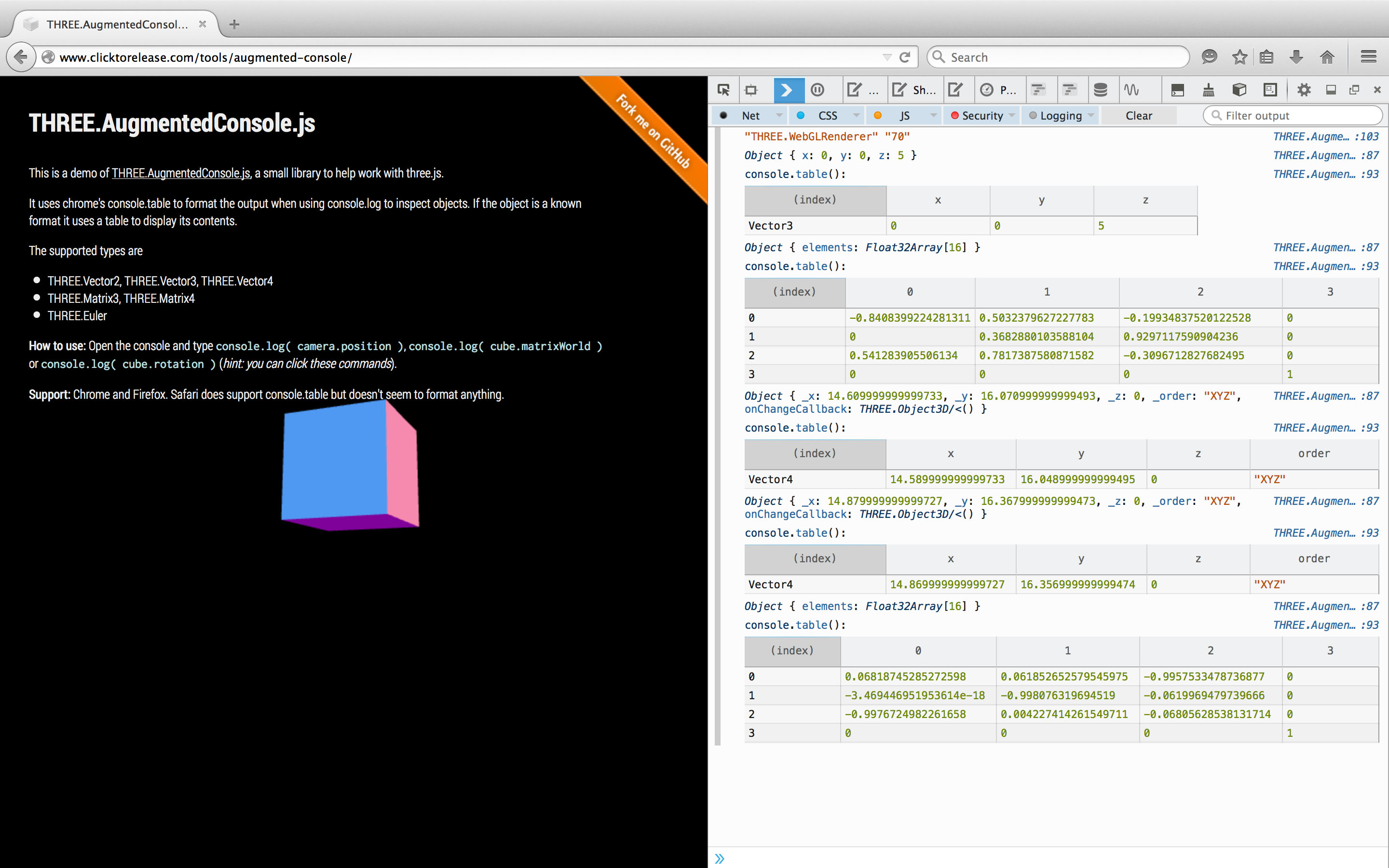 The output of Firefox Firefox